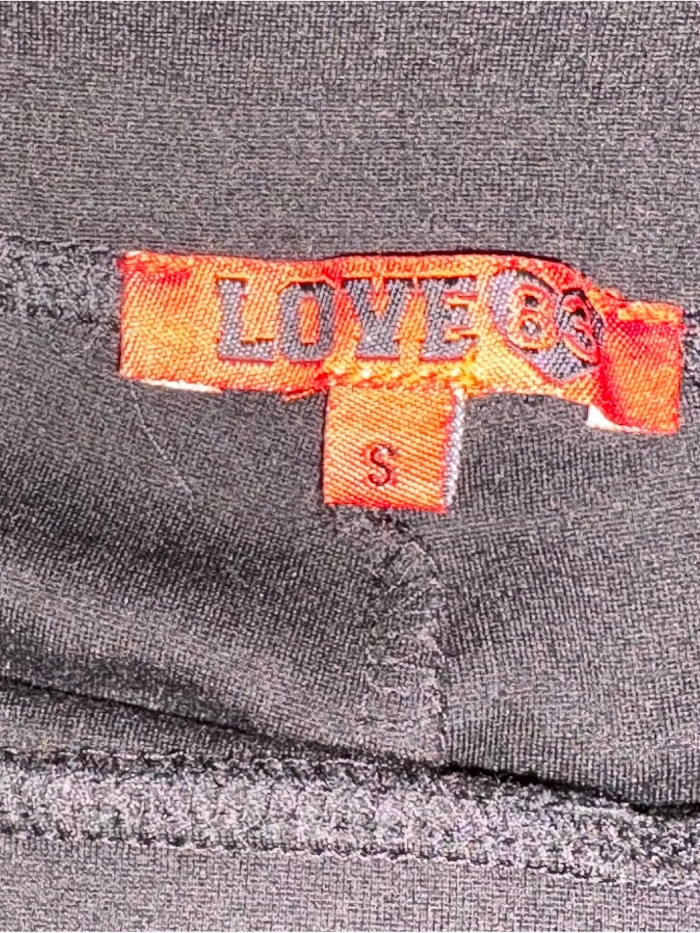 Love Brand Black Leggings with Red Label